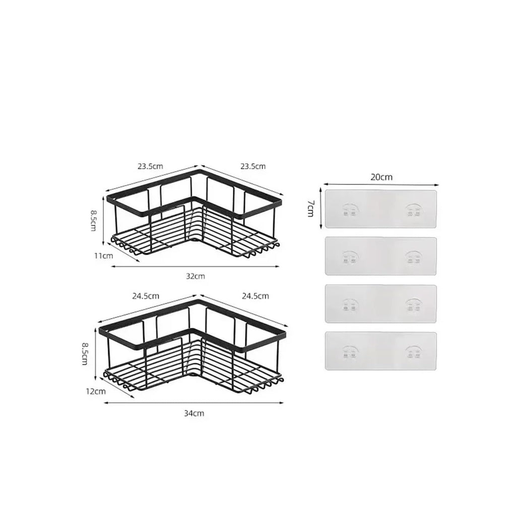 Two-piece Shower Storage Rack