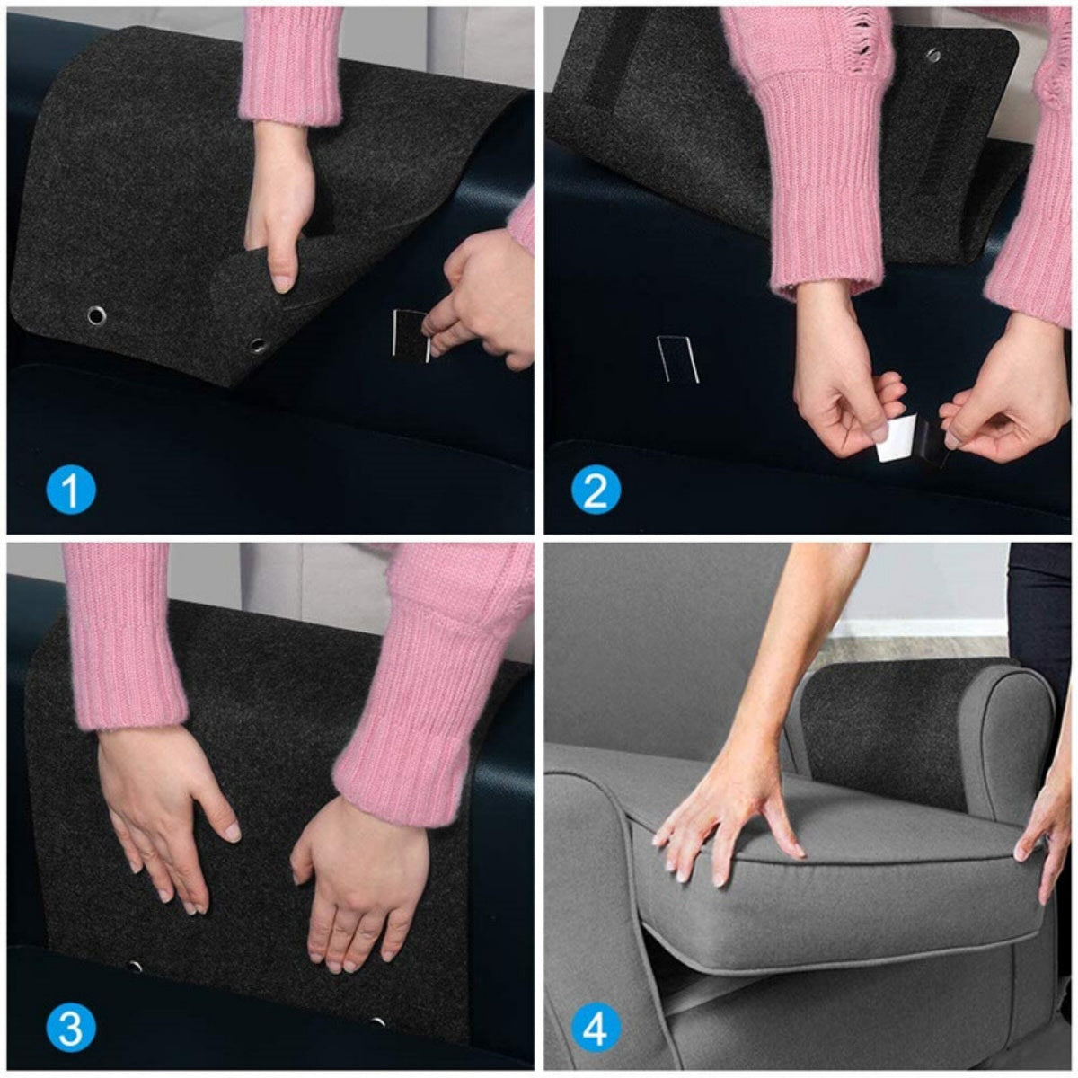 Extra Felt Bedside Storage Organizer Hanging Storage Armrest Sofa Holder Pouch